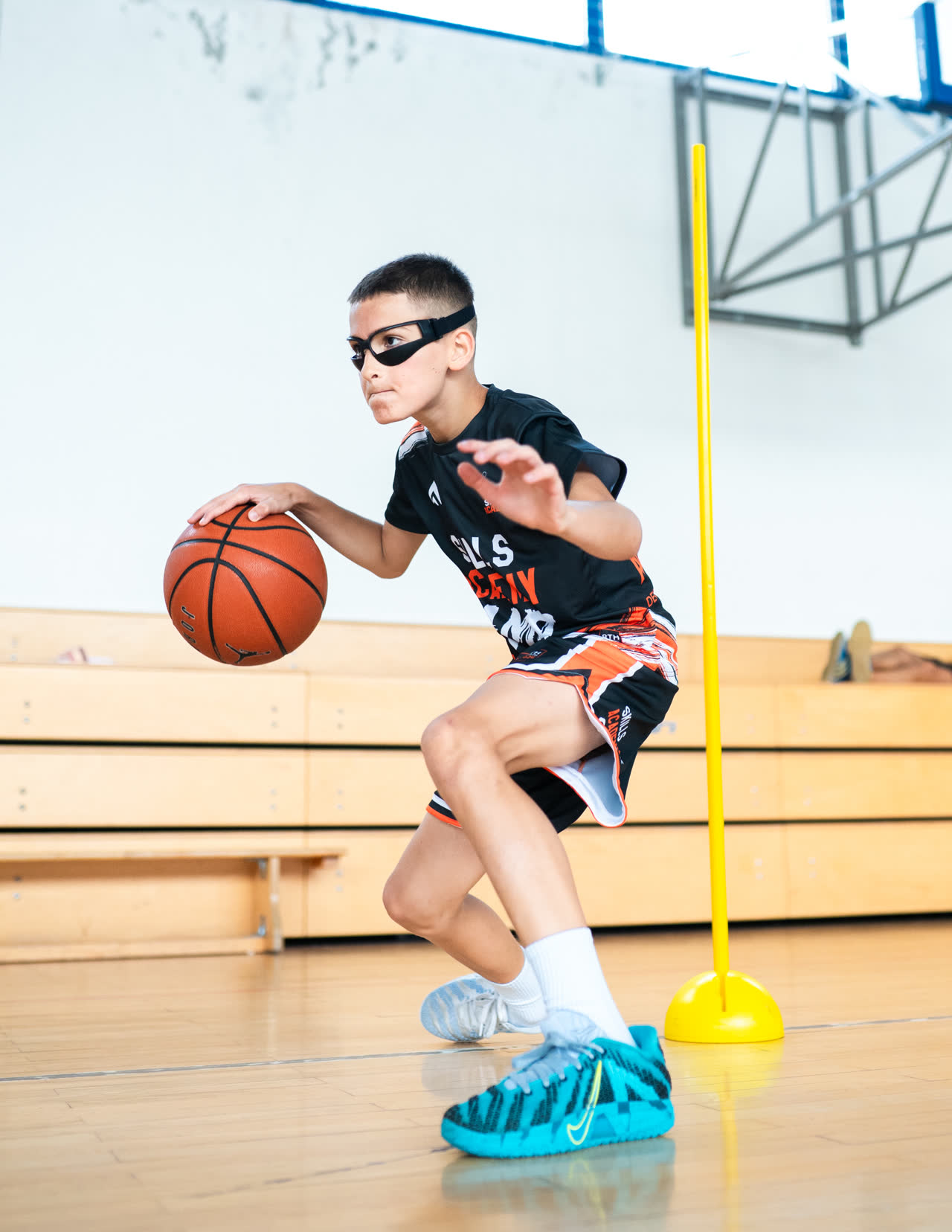 Skills Academy player training with focus goggles